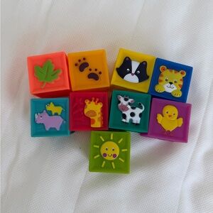 Soft Squeeze Baby Stacking Blocks